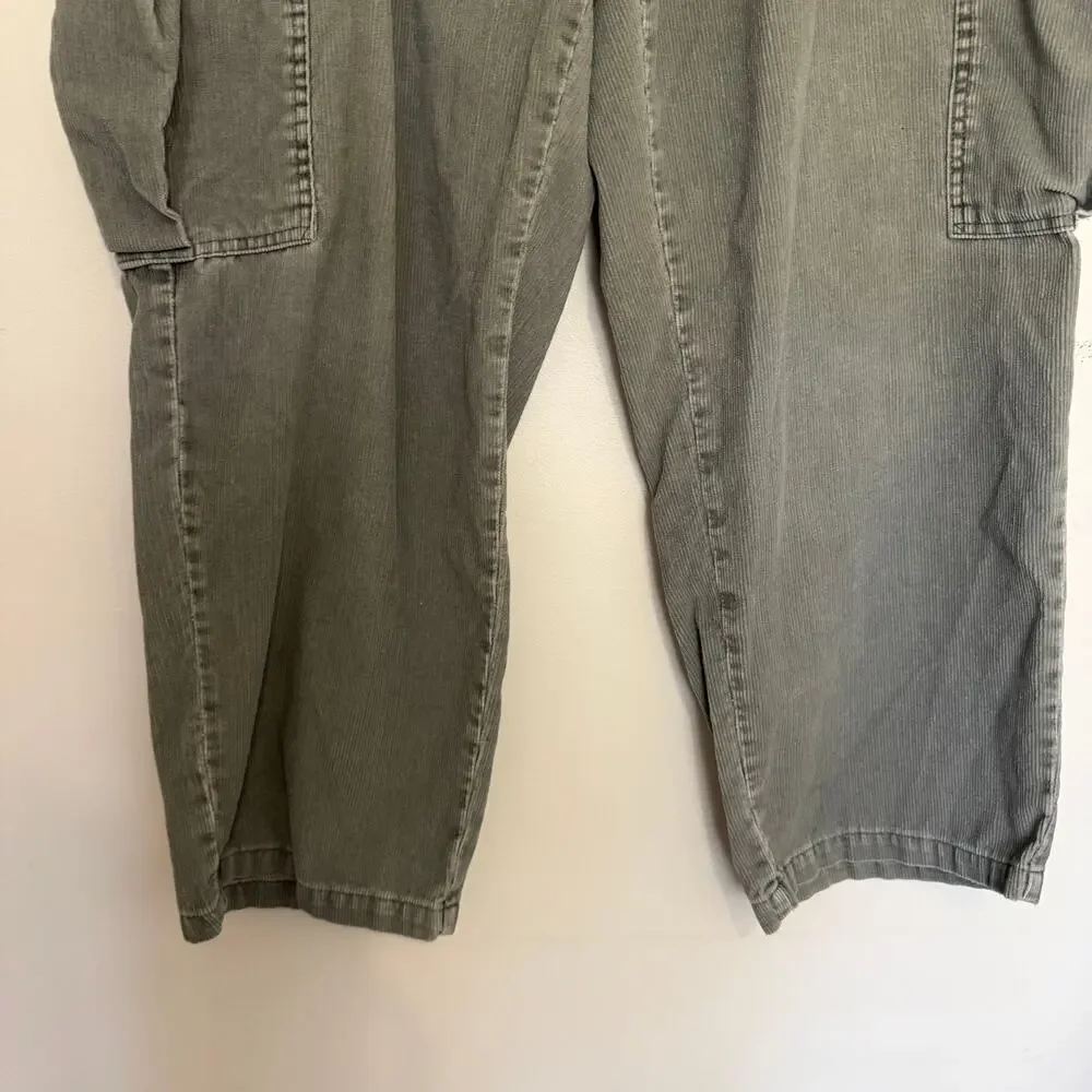 Vintage Levi's Silvertab 90s Y2K Corduroy Cargo‎ Pants Loose Grunge Size 38/30